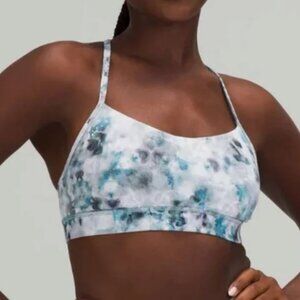 Lululemon Bra Womens 8 Kaleidofloral Flow Y Nulu Yoga Gym Light Support Athletic